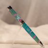 Pen: Princess with Pink Studs on Turquoise and Pink Acrylic - Image 2