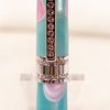 Pen: Princess with Pink Studs on Turquoise and Pink Acrylic - Image 3